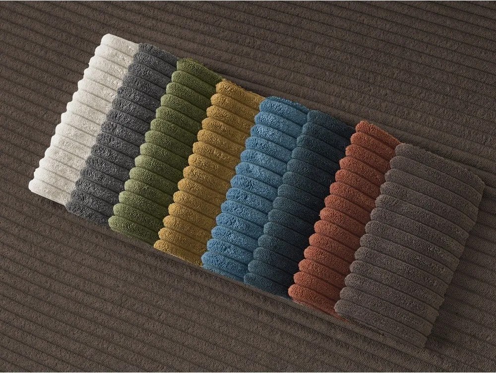 Canapea maro cu tapițerie din catifea reiată 170 cm Giorgia – Bobochic Paris