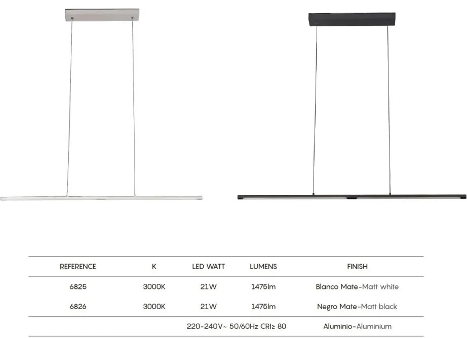 Lustra LED suspendata design modern minimalist TORCH neagra