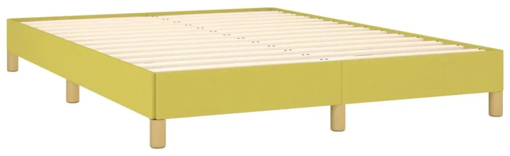 Cadru de pat, verde, 160 x 200 cm, material textil Verde, 25 cm, 160 x 200 cm