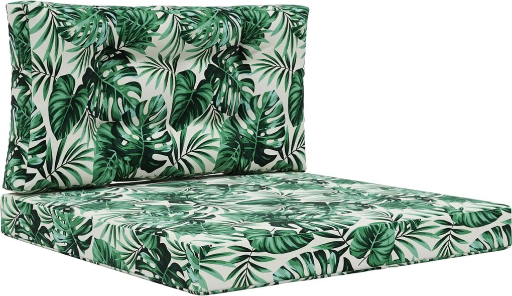 vidaXL Perna pentru canapea de exterior 2 pcs Model cu frunze