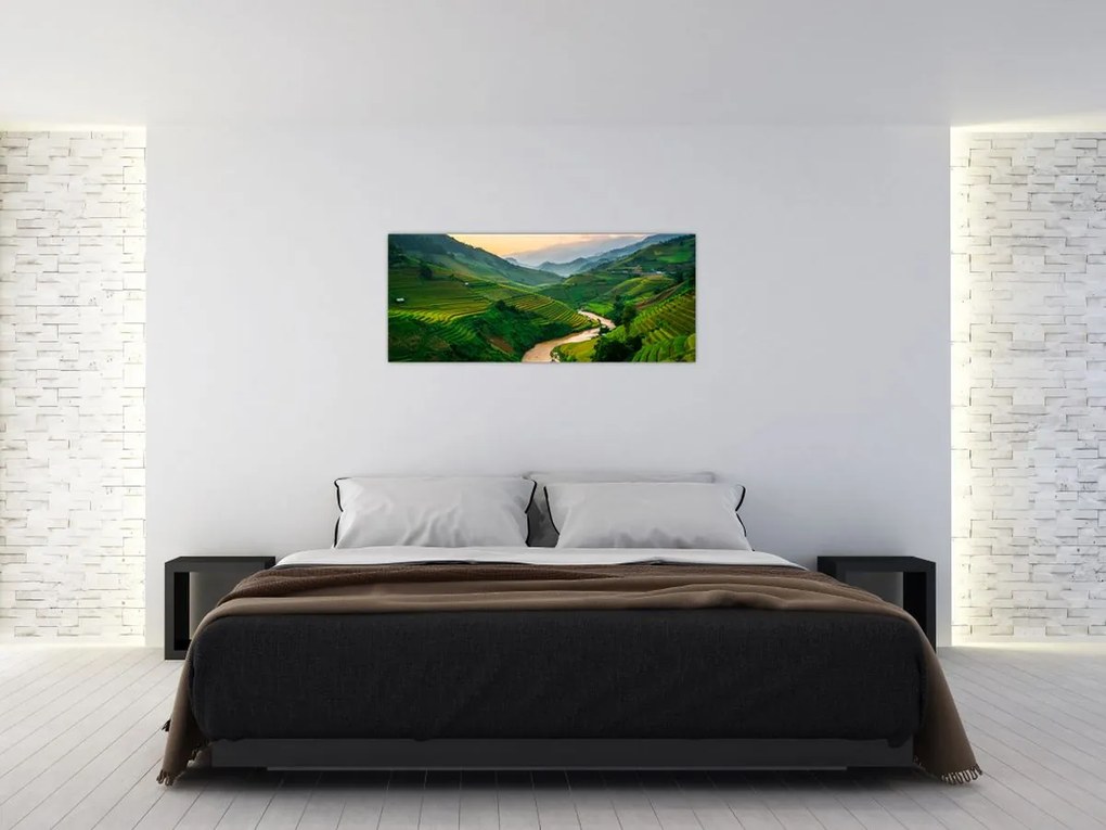 Tablou - Terase de orez II. (120x50 cm)