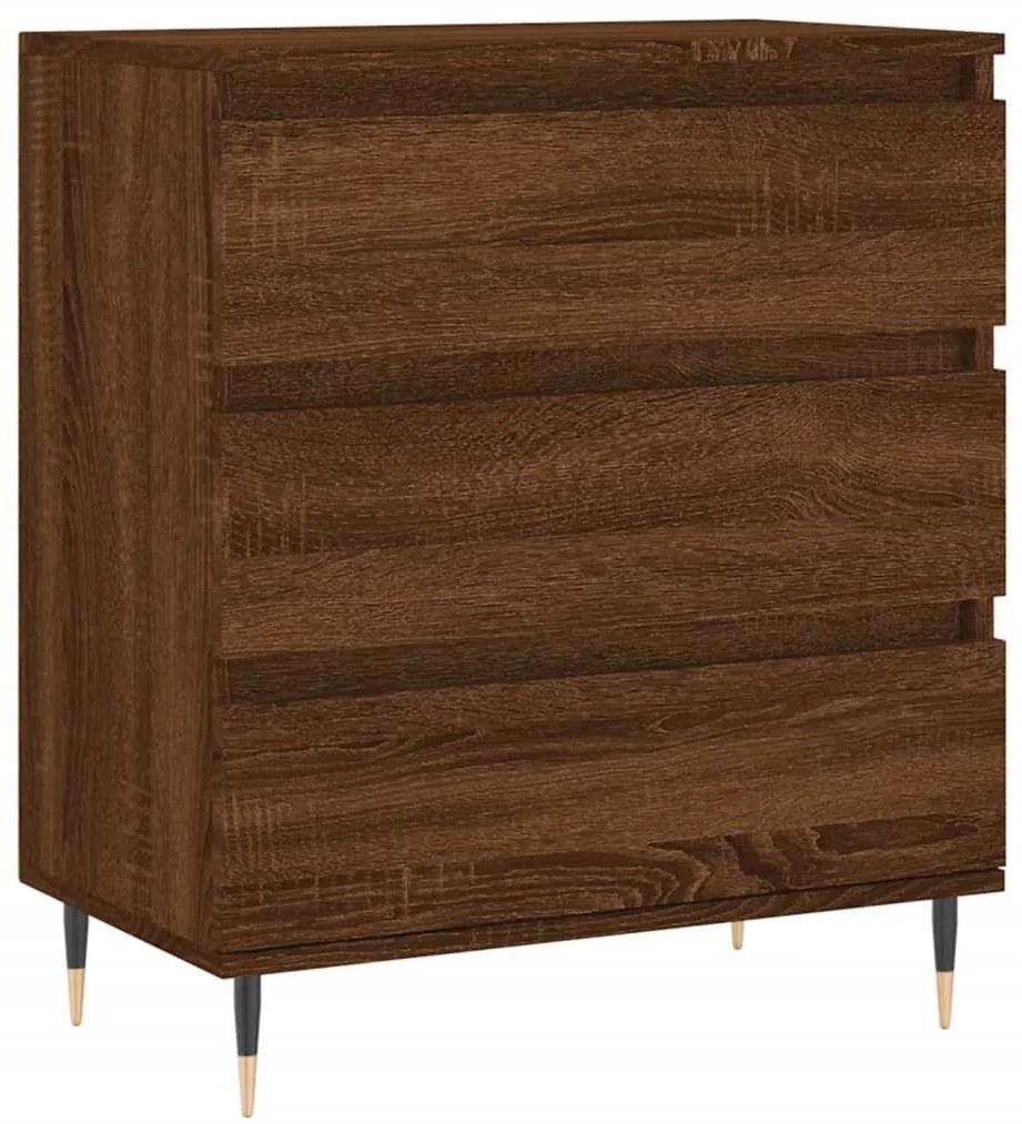 827179 vidaXL Servantă, stejar maro, 60x35x70 cm, lemn compozit