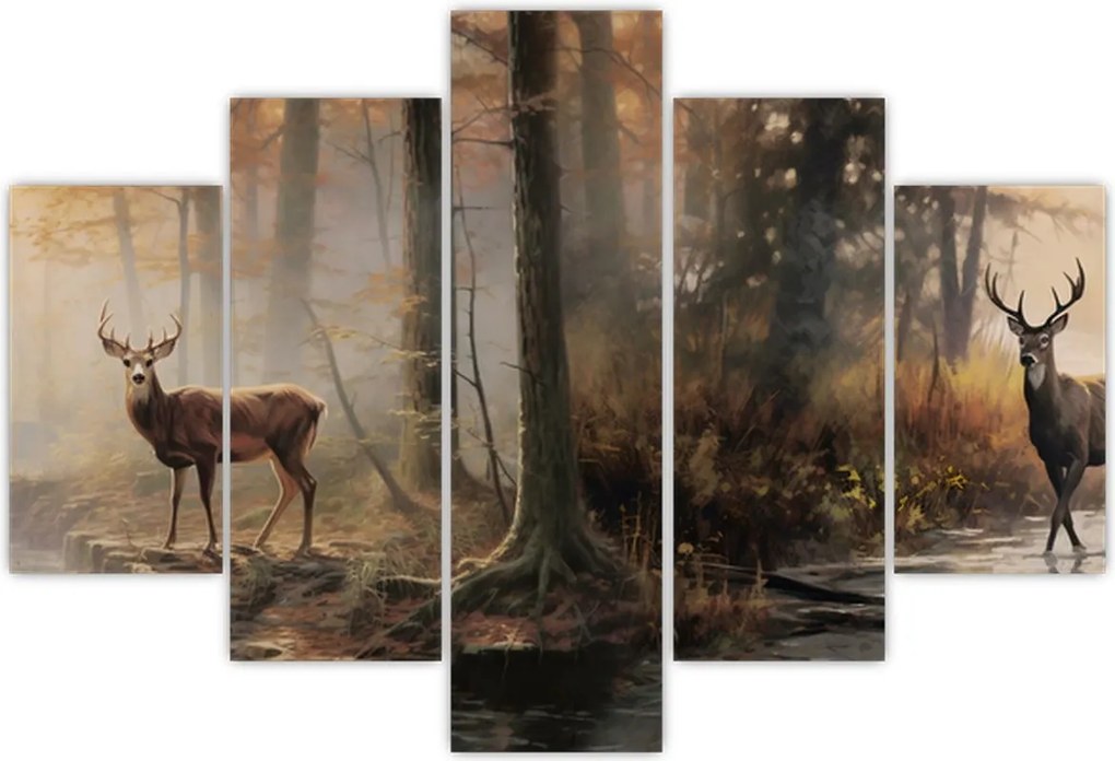 Tablou - Vintage pictura wildlife (150x105 cm)