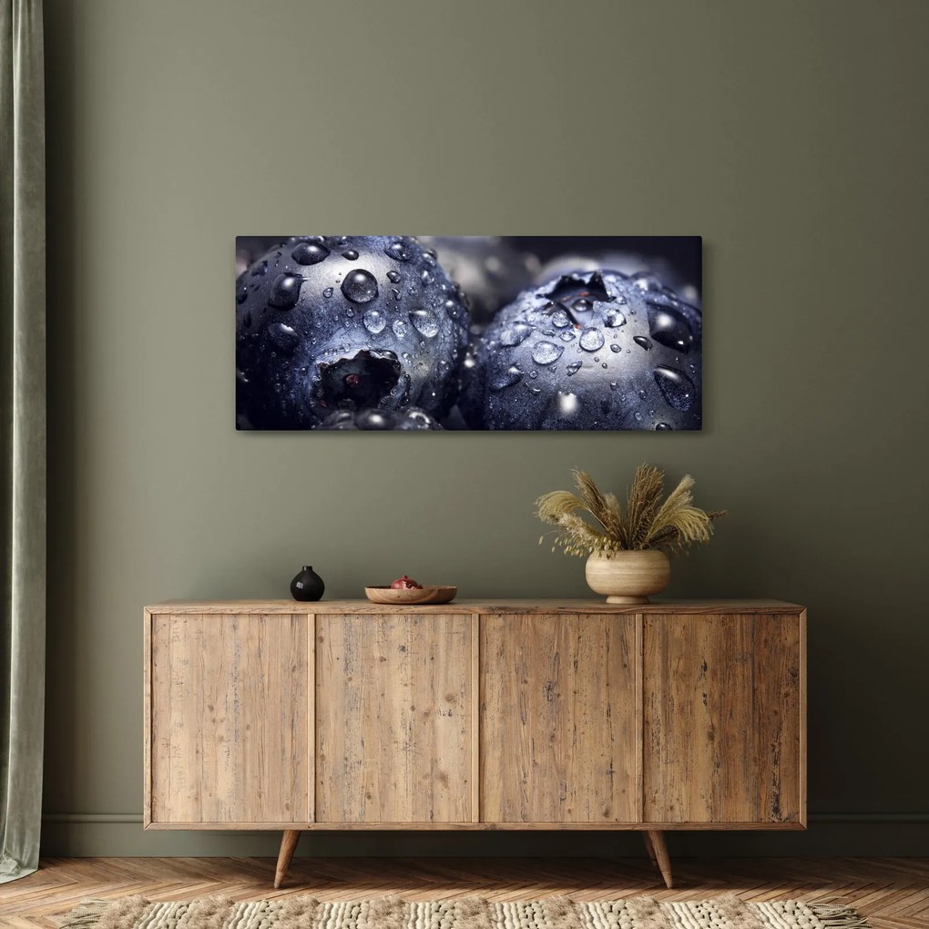 Tablou cu fructe cu picături de apă (120x50 cm)