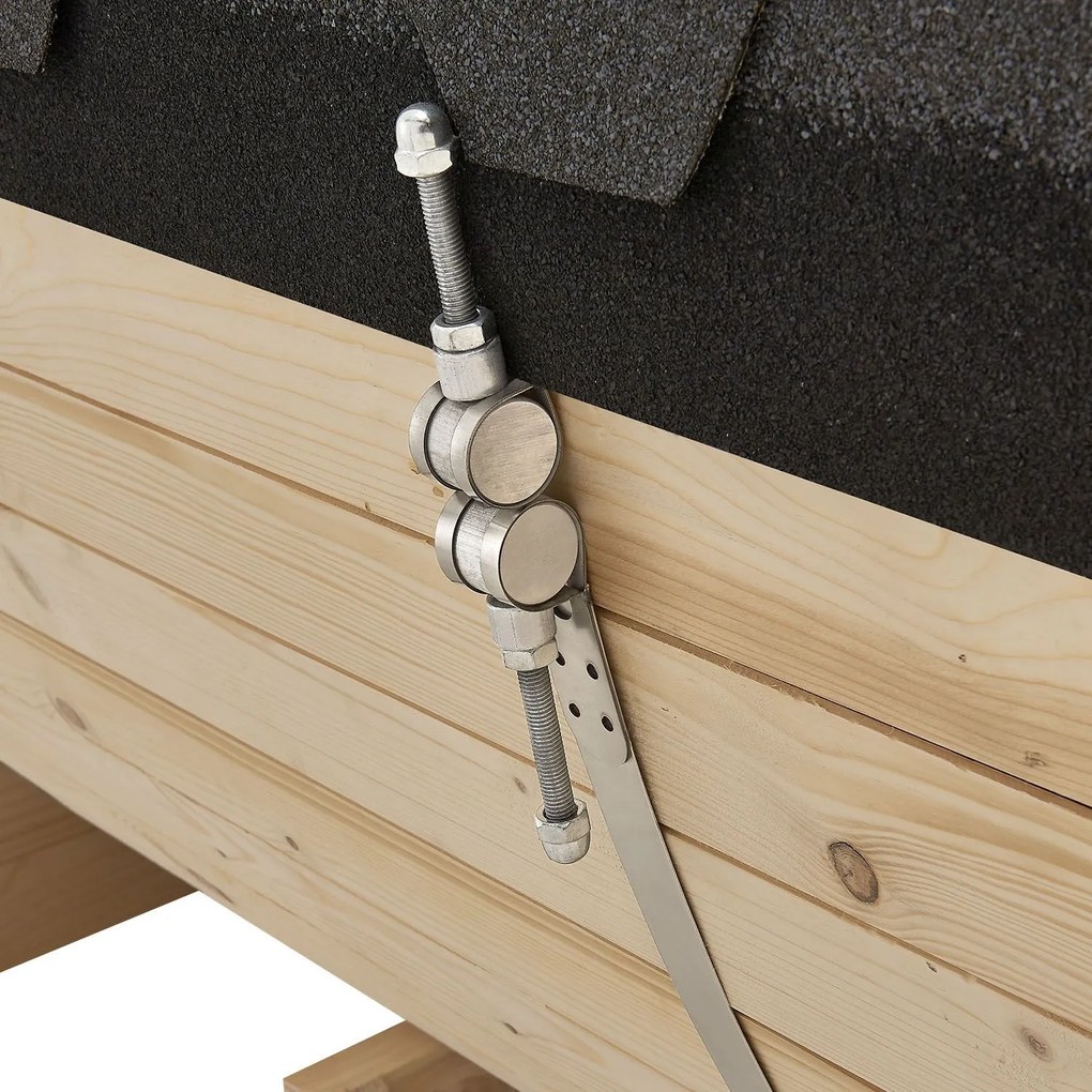Vonkajšia sudová sauna Spitzbergen L dĺžka 190 cm priemer 190 cm (6 kW)