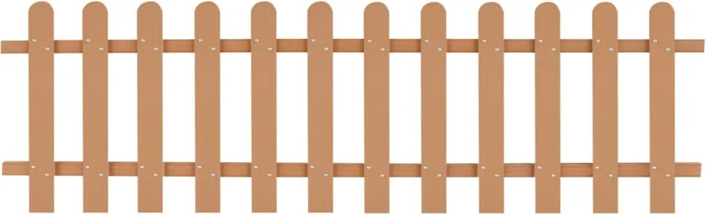vidaXL Gard din șipci, 200 x 60 cm, WPC