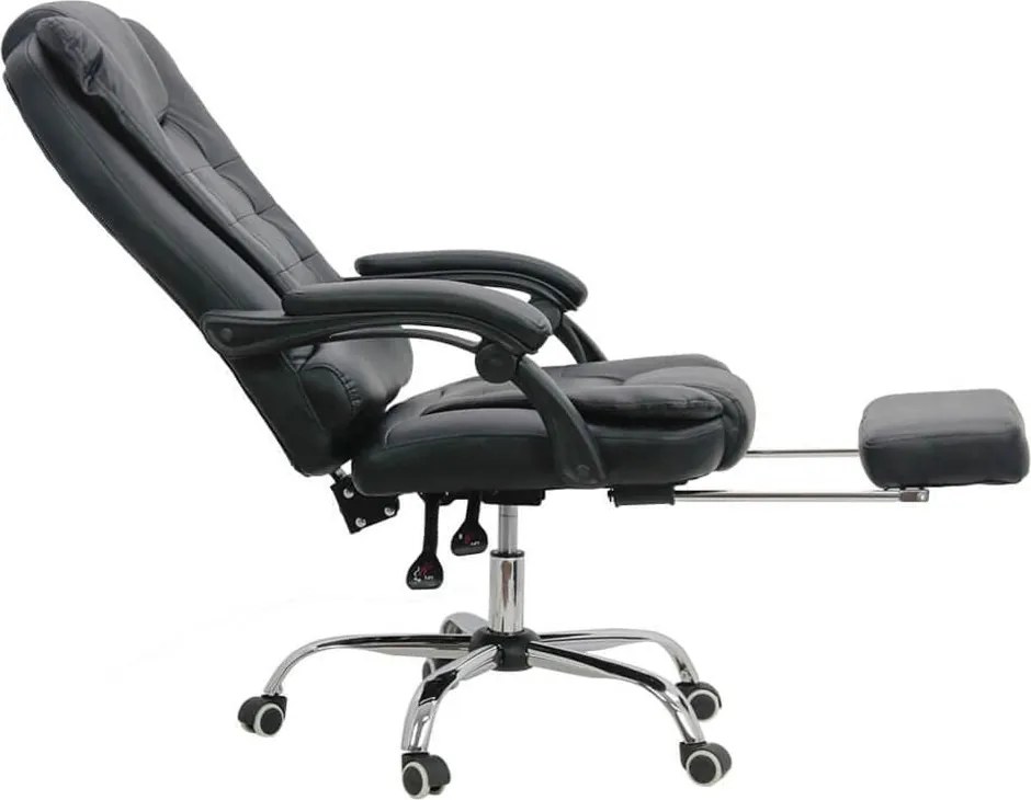 Scaun directorial cu suport de picioareOFF 418 negru
