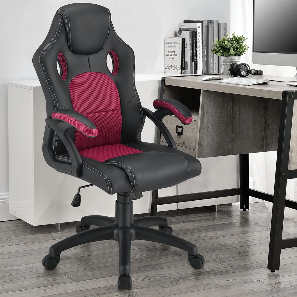 Scaun ergonomic de birou "Montreal" burgundy