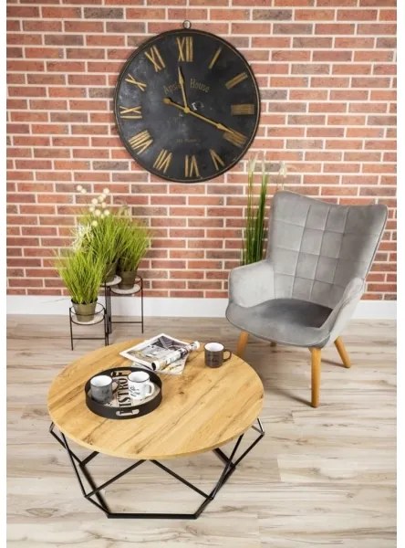 Măsuță de cafea DIAMOND 40x90 cm neagră/maro