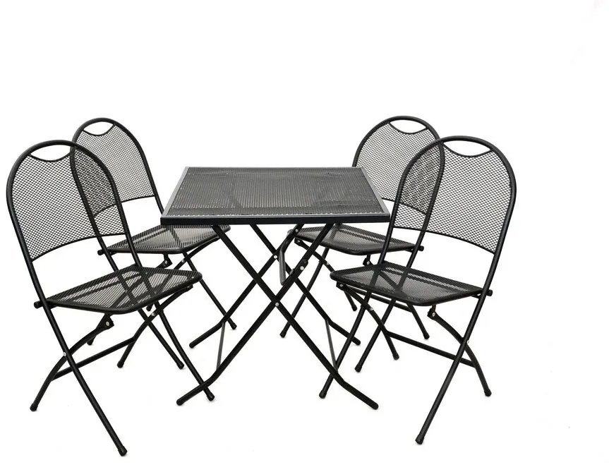 Masă metalică de grădină ZWMT-70F - 72 cm, pliabilă