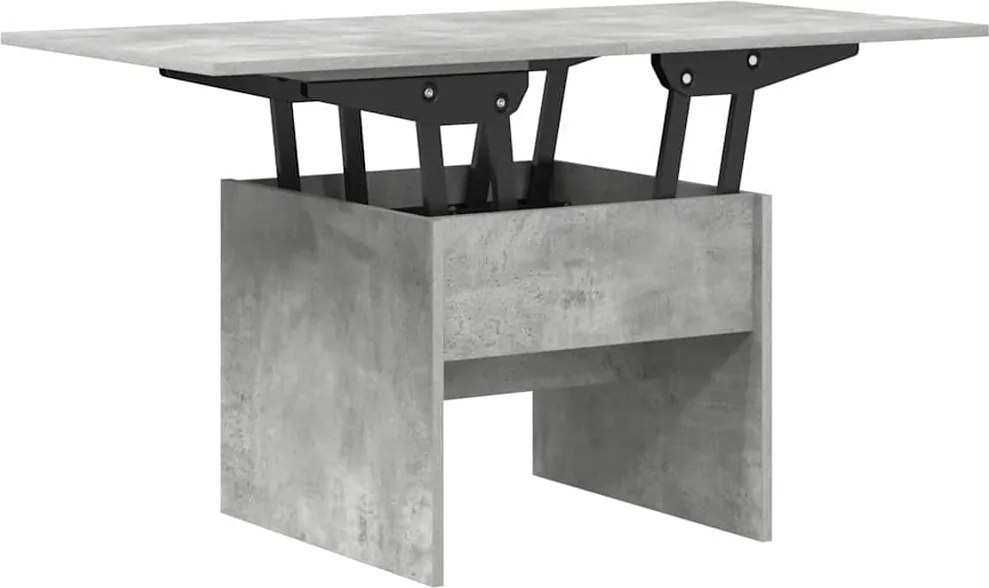 vidaXL Masă de cafea Gri din beton 55 x 54,5 x 45 cm Lemn compozit