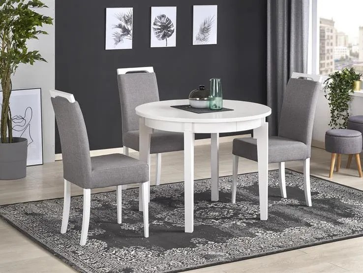 Masă de sufragerie extensibilă 100-200 cm Saras (alb) (pentru 6 8 persoane). 1048725