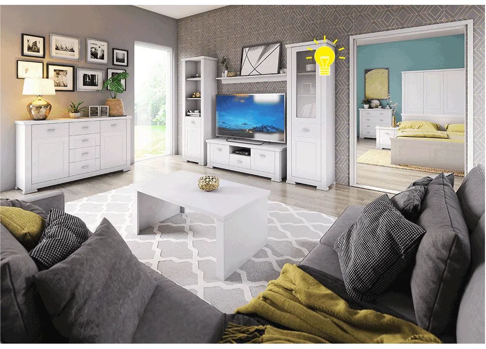 Iluminat cu LED, 2 puncte, alb, ARYAN / LINDY/VILGO
