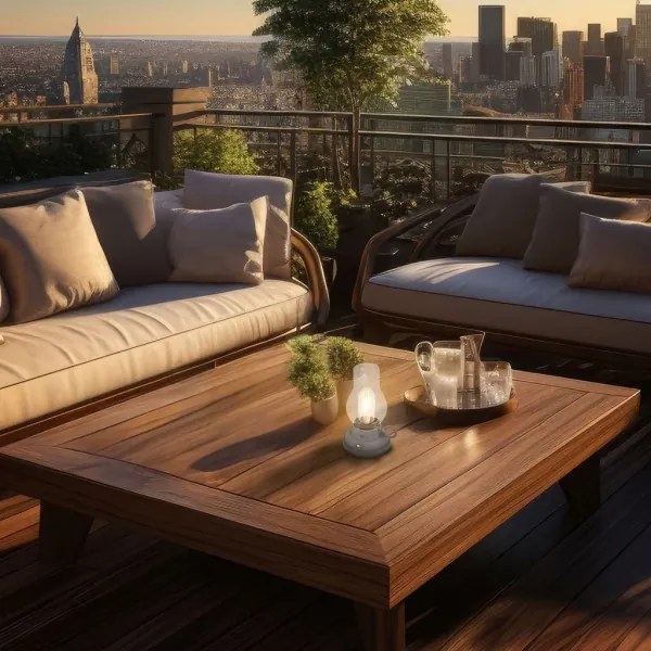 Brilo - Lampă de masă LED KANEA pentru exterior, reîncărcabilă, cu dimmer, LED 1,5W/5V, IP44, 1200mAh, antracit