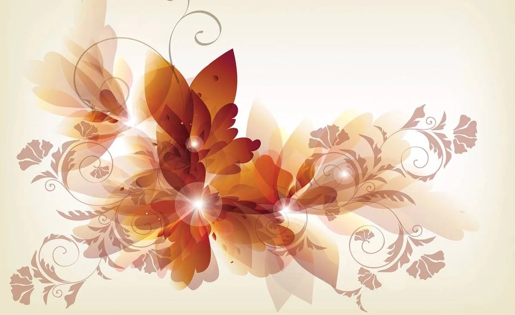 Fototapet - Arta din flori - abstact (152,5x104 cm)
