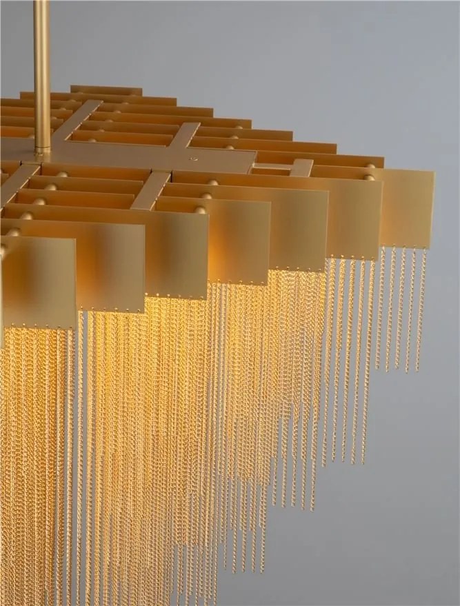 Lustra LED suspendata design modern REVIA aurie