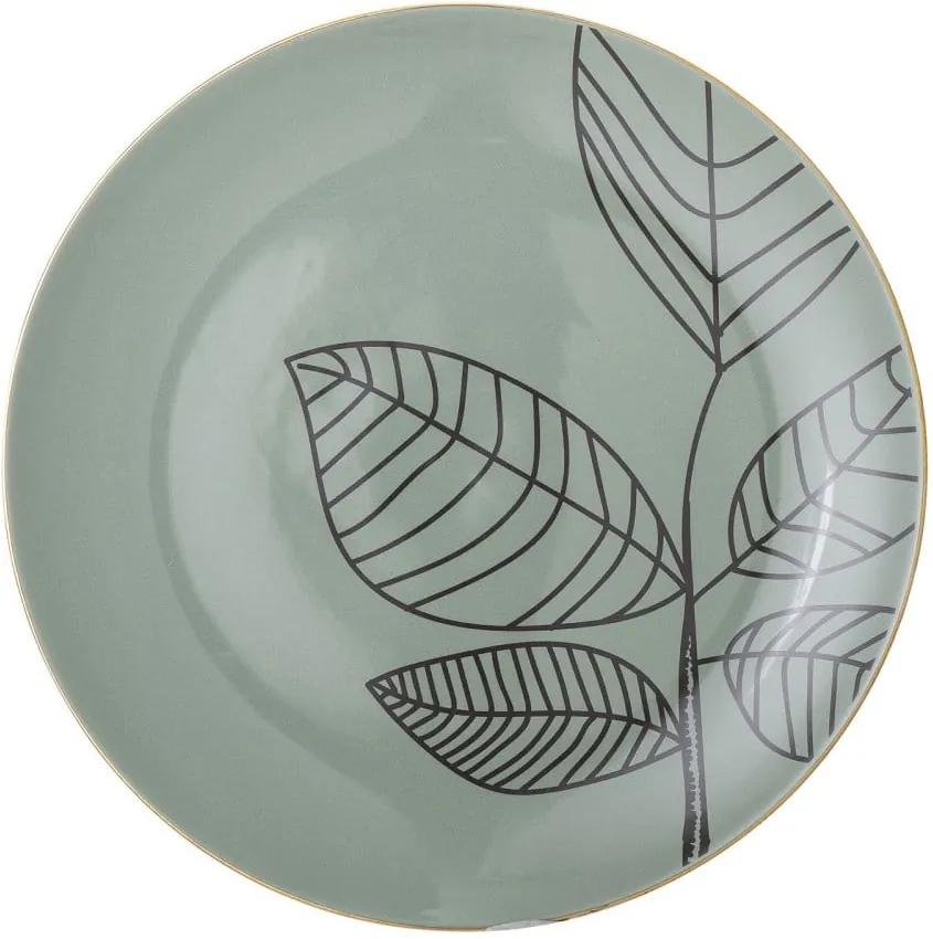 Farfurie plată din ceramică Bloomingville Rio, ⌀ 22 cm, verde