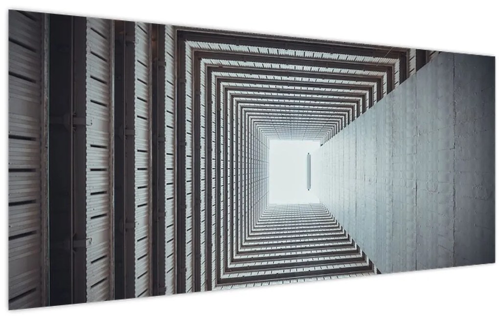 Tablou - Vedere din interiorul clădirii (120x50 cm)