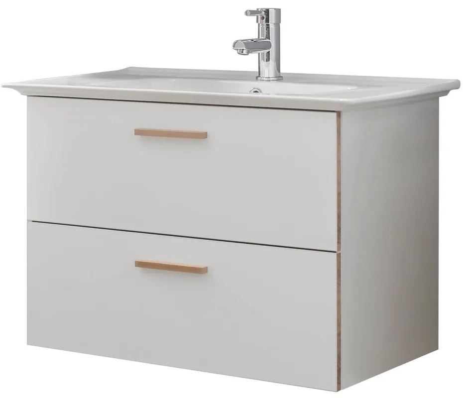 Chiuvetă din ceramică albă fără baterie 80x47 cm Set 923 - Pelipal