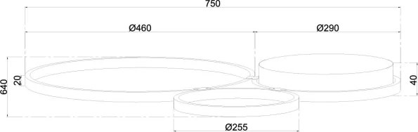 Ondaluce - Aplica de perete LED reglabilă POIS LED/42W/230V, aurie