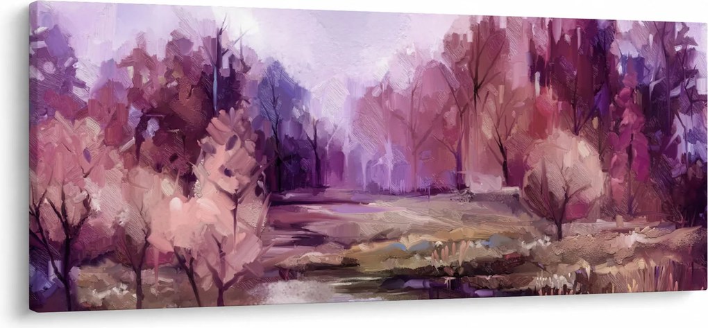 Tablou - Peisaj de toamnă - pictură (120x50 cm)