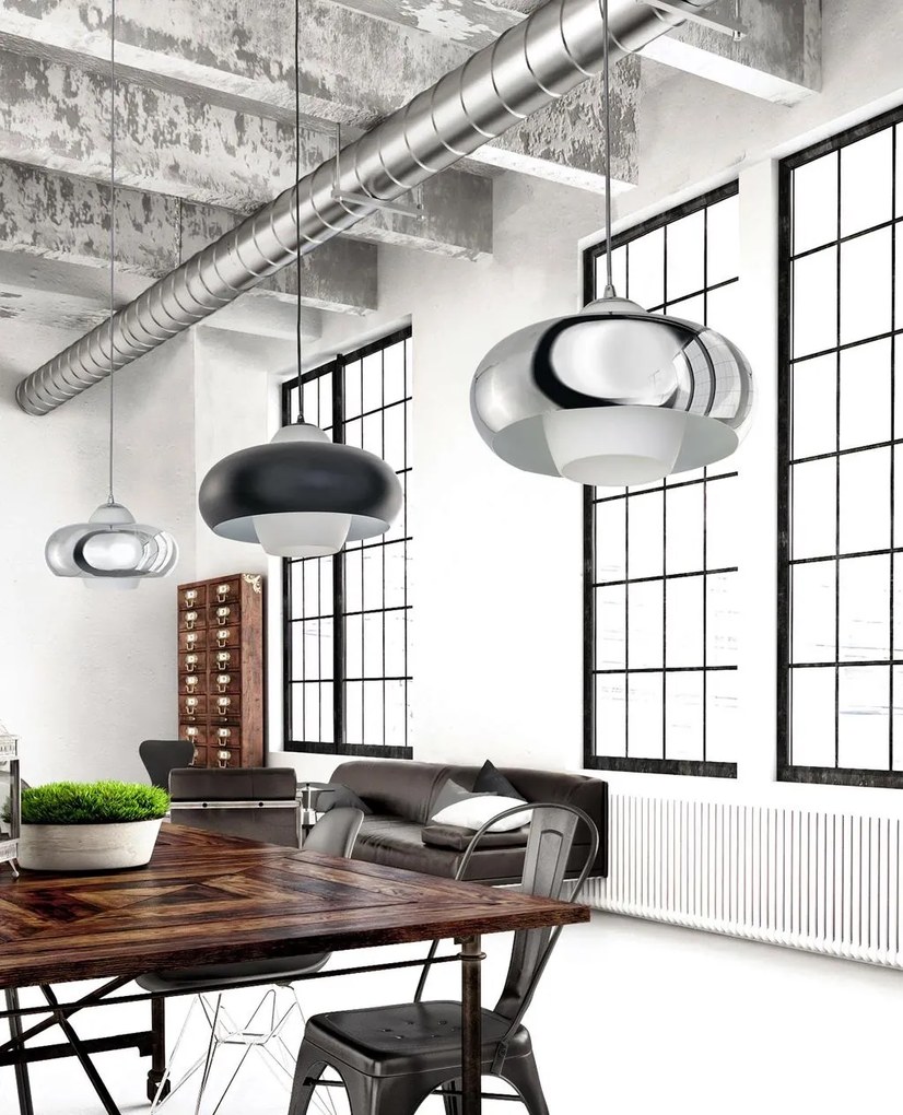 Lustra / Pendul design modern 43cm Valten crom ZZ AZ3166