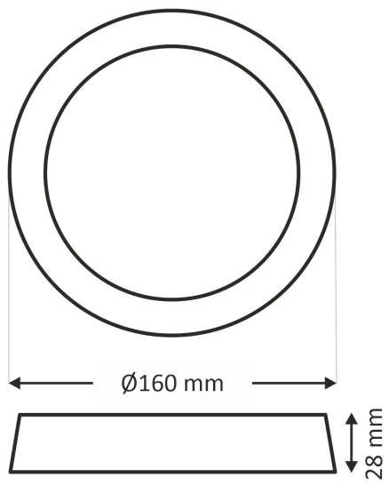 Plafonieră LED LED/12W/230V
