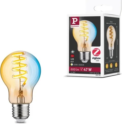 Bec LED dimabil FILAMENT E27/7,5W/230V 2200-5500K - Paulmann 29155