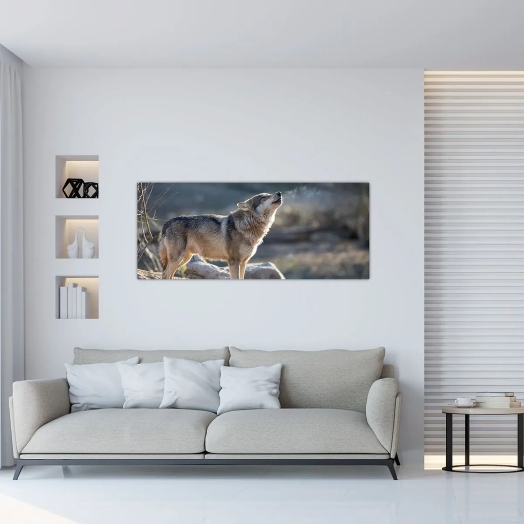 Tablou - Lupul urlător (120x50 cm)