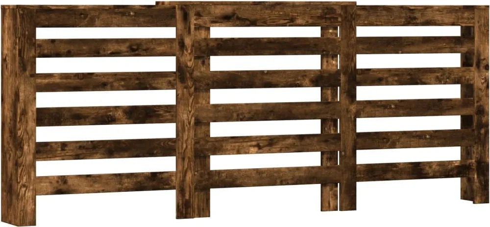 vidaXL Mască pentru calorifer stejar fumuriu 205x21,5x83,5 cm lemn