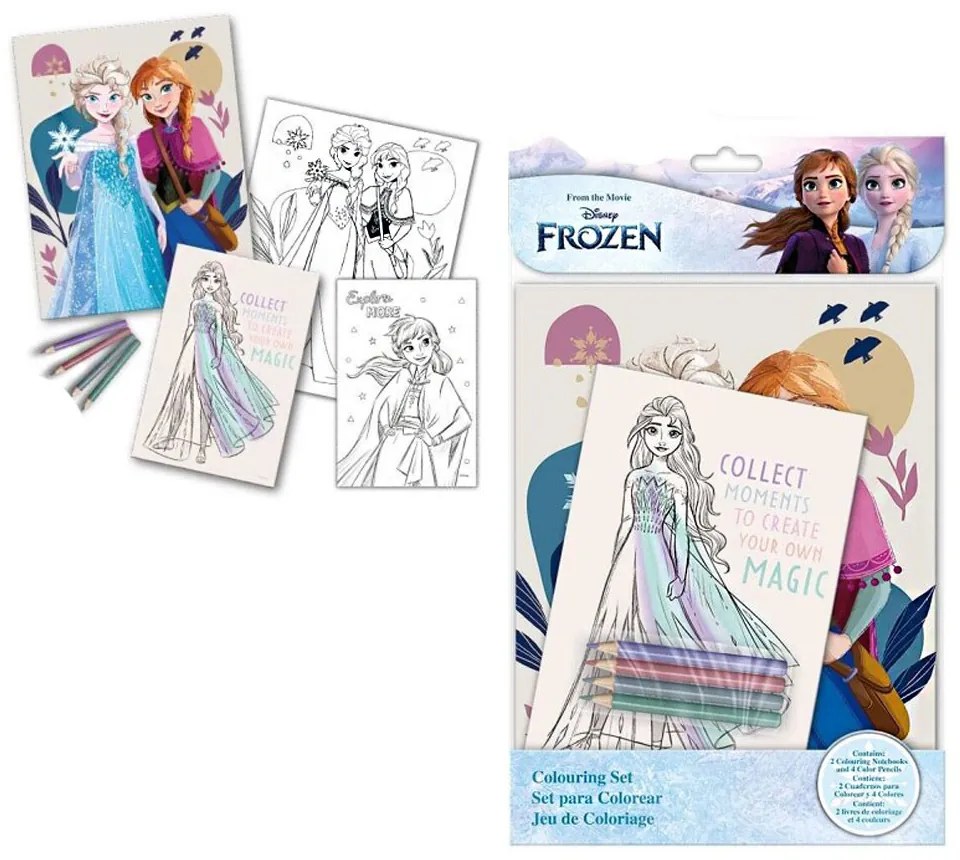 Disney Regatul de gheață Enchanted set de colorat