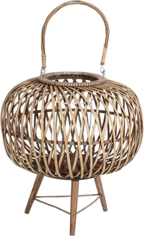 Suport lumanare din bambus natural SX-106049