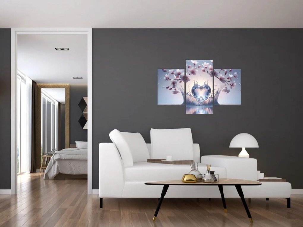 Tablou - Inimă de diamant (90x60 cm)