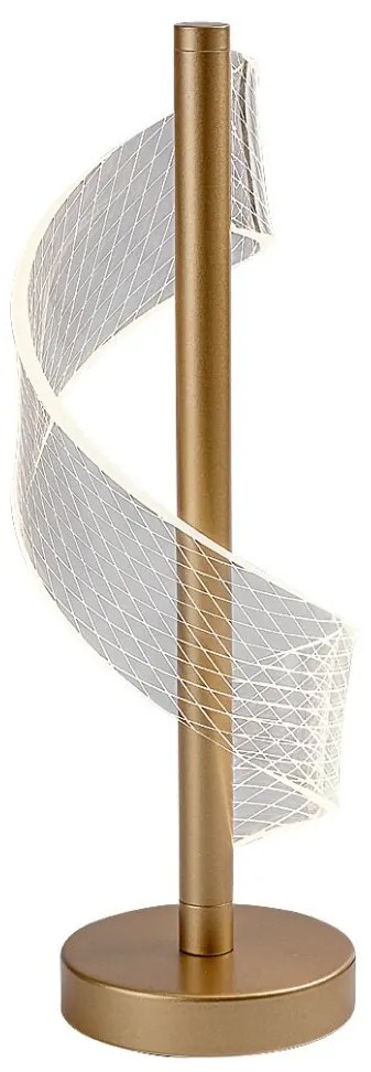 Veioza/Lampa de masa LED din metal auriu Zofrael