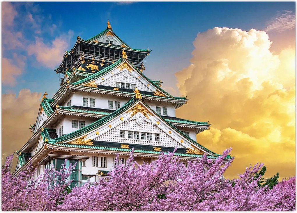 Tablou - Castelul Osaka (70x50 cm)