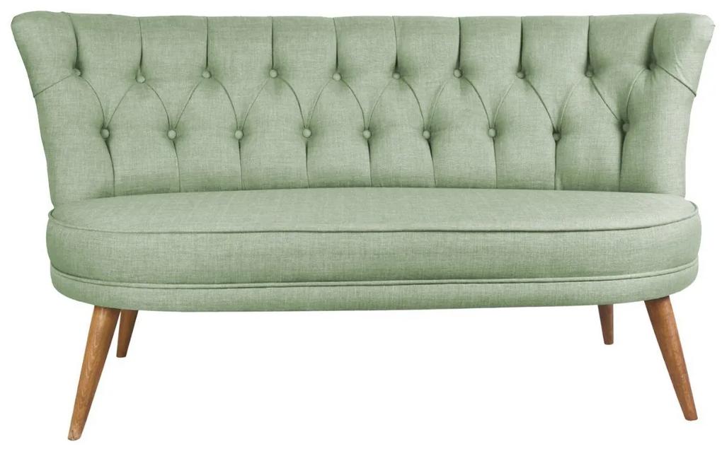 Canapea cu 2 Locuri Richland Loveseat, Verde, 140 x 71 x 80 cm