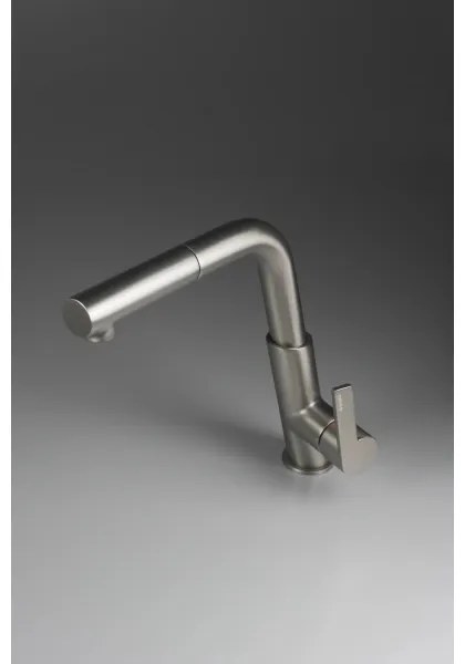 Baterie pentru chiuvetă Deante BQS_D73M SILIA – cu duș extractibil, finisaj titan