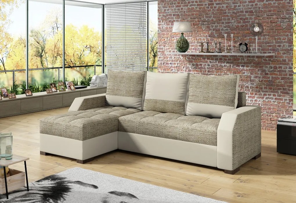 Supermobel Coltar ARIS, 250x90x150, berlin03/soft033beige, dreapta