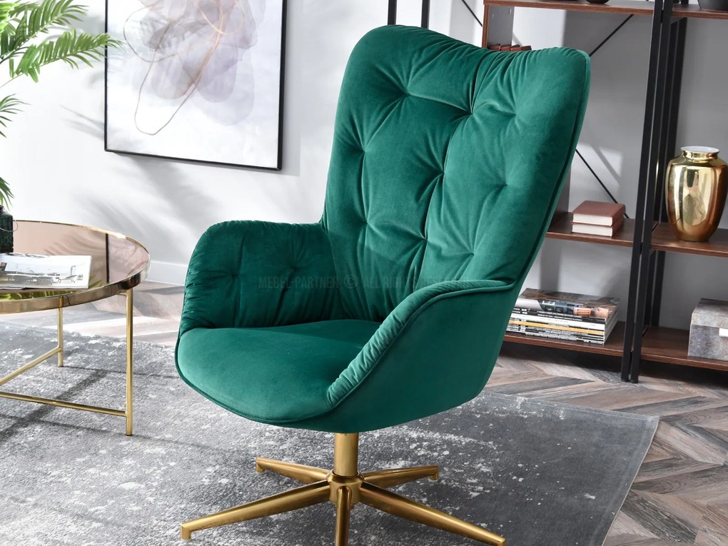 Fotoliu Meryl (verde + auriu). Promo -9%. 1110291