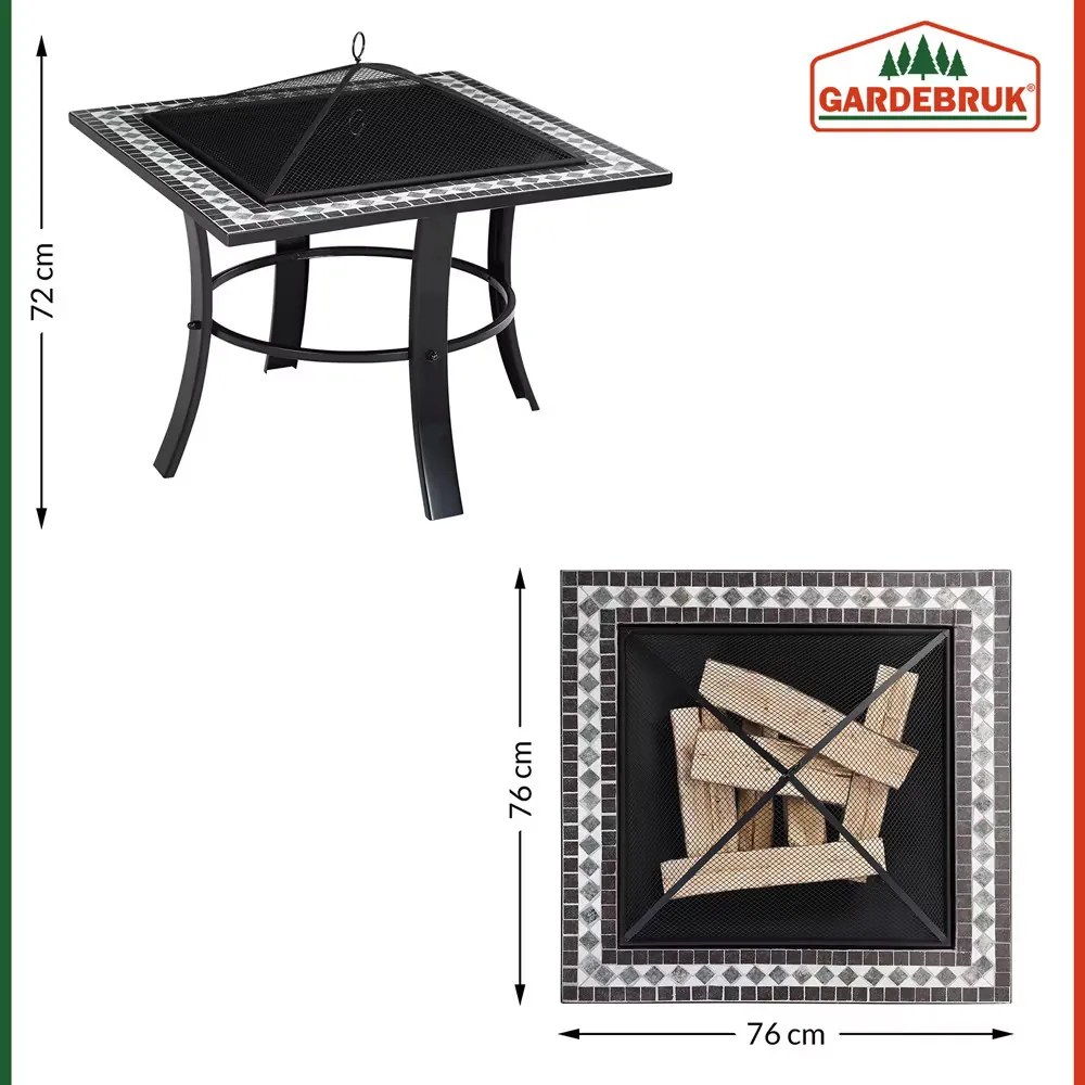 Deuba Semineu Runedak 76x76 cm - mozaic