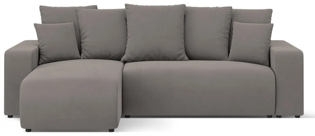 Coltar extensibil Jini cu 4 locuri, colt reversibil si tapiterie din catifea