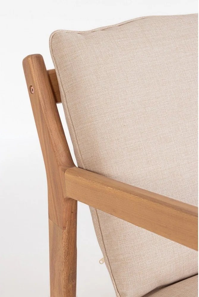 Set mobilier de grădină în culoare naturală din lemn de acacia pentru 4 persoane Danubio – Bizzotto