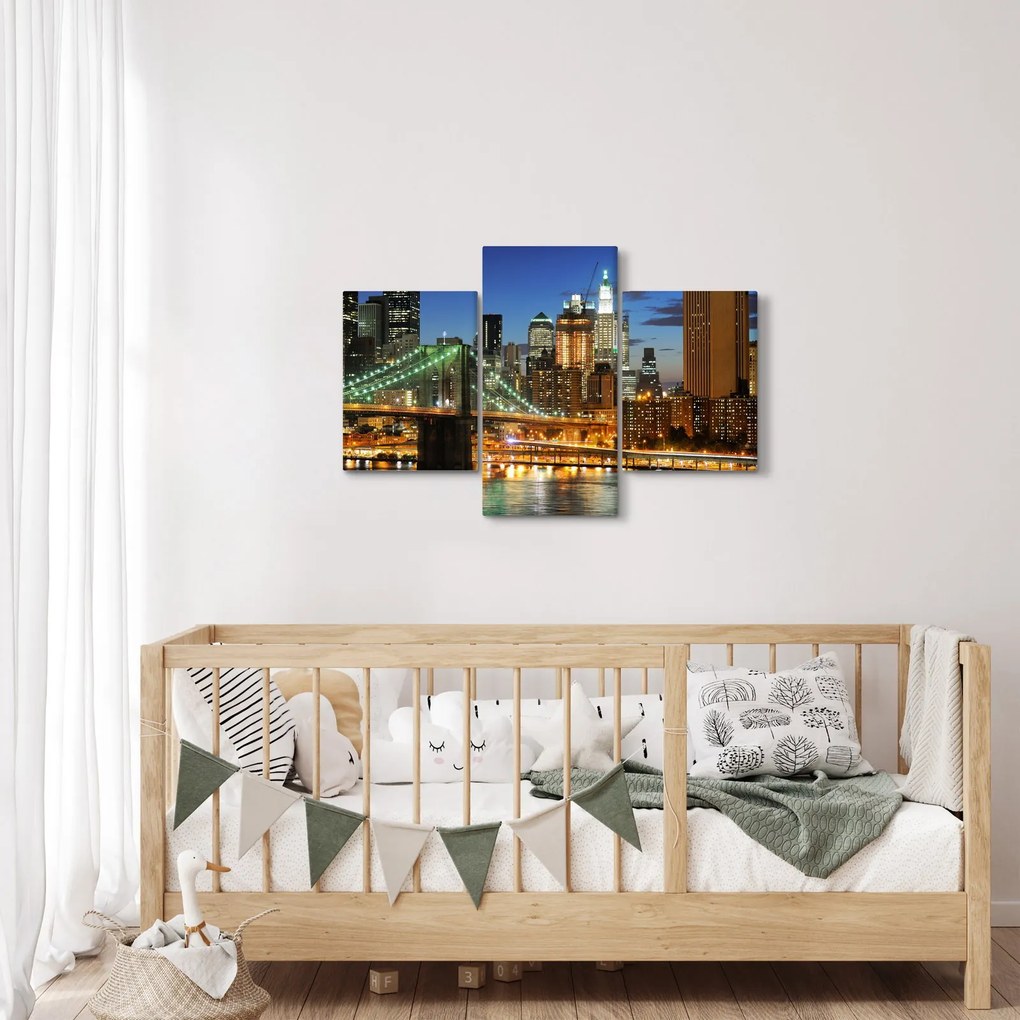 Tablou - Pod cu New York (90x60 cm)
