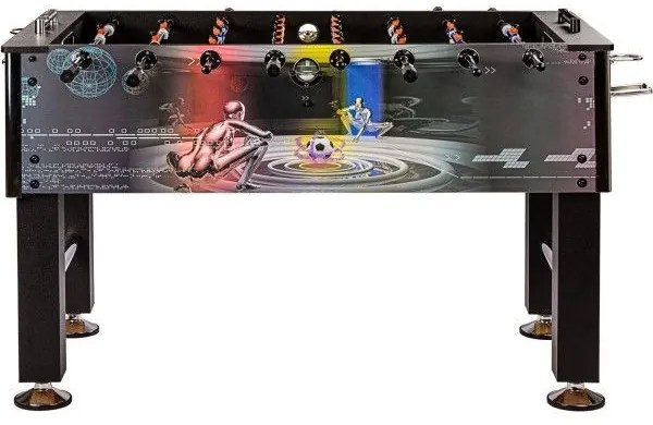 Masă de fotbal Leeds Cyber, 140x73x87 cm