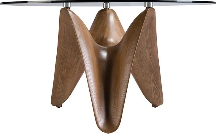 Masa dining design modern Walnut Round 130cm