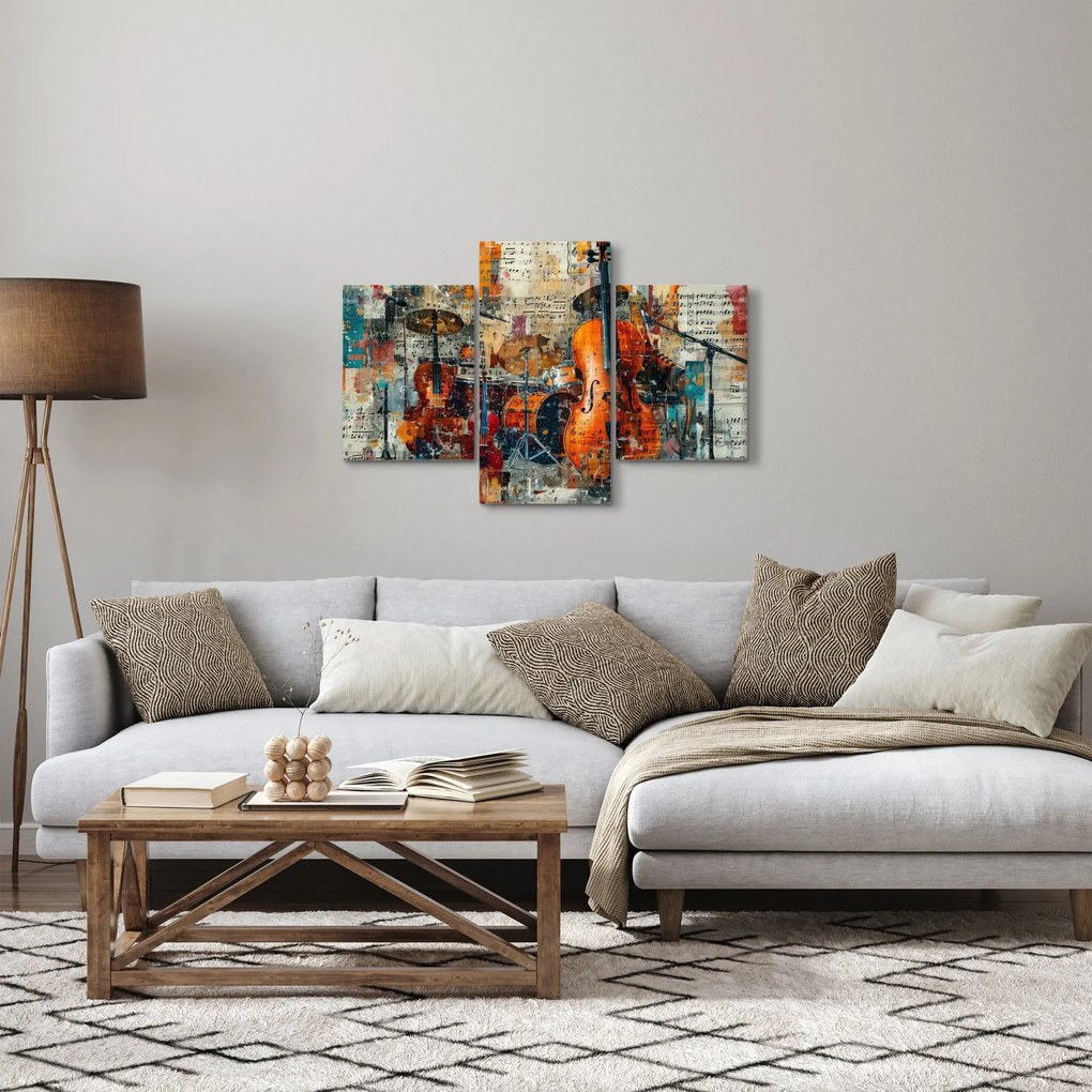 Tablou - Instrumente muzicale (90x60 cm)