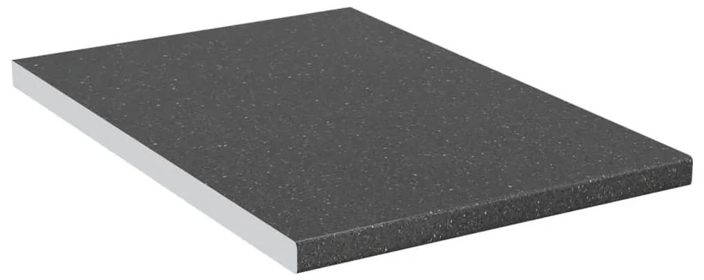 Blat de bucatarie, negru cu textura granit, 40x60x2,8 cm, PAL Negru, 40 x 60 x 2.8 cm, 1