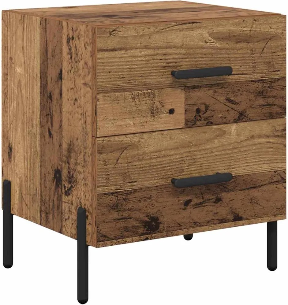 vidaXL Dulap de noapte Lemn vechi 40 x 35 x 47,5 cm Lemn compozit