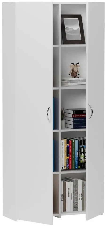 Raft pentru dulap de birou MODERN B-80-2D - diverse modele de culori Alb