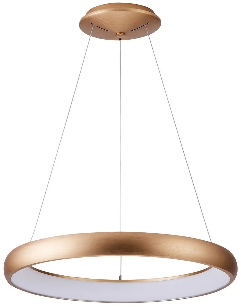 Azzardo AZ5064 - Lustră LED dimabilă pe cablu ANTONIO LED/50W/230V auriu + + telecomandă